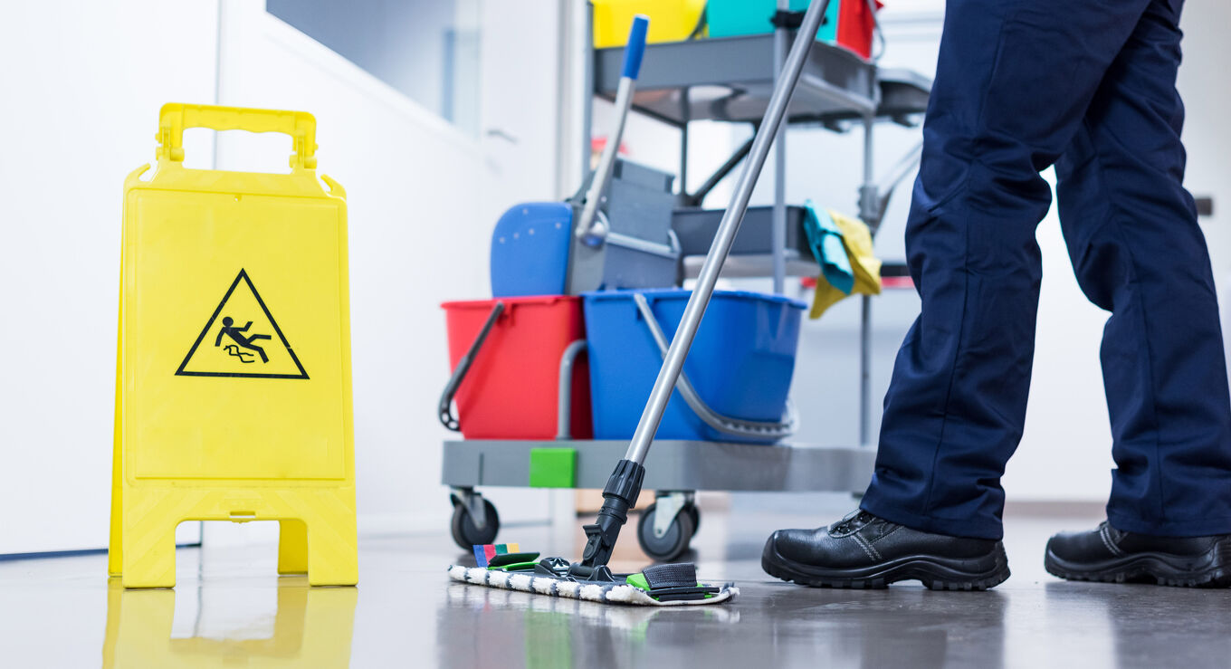Commercial floor cleaning