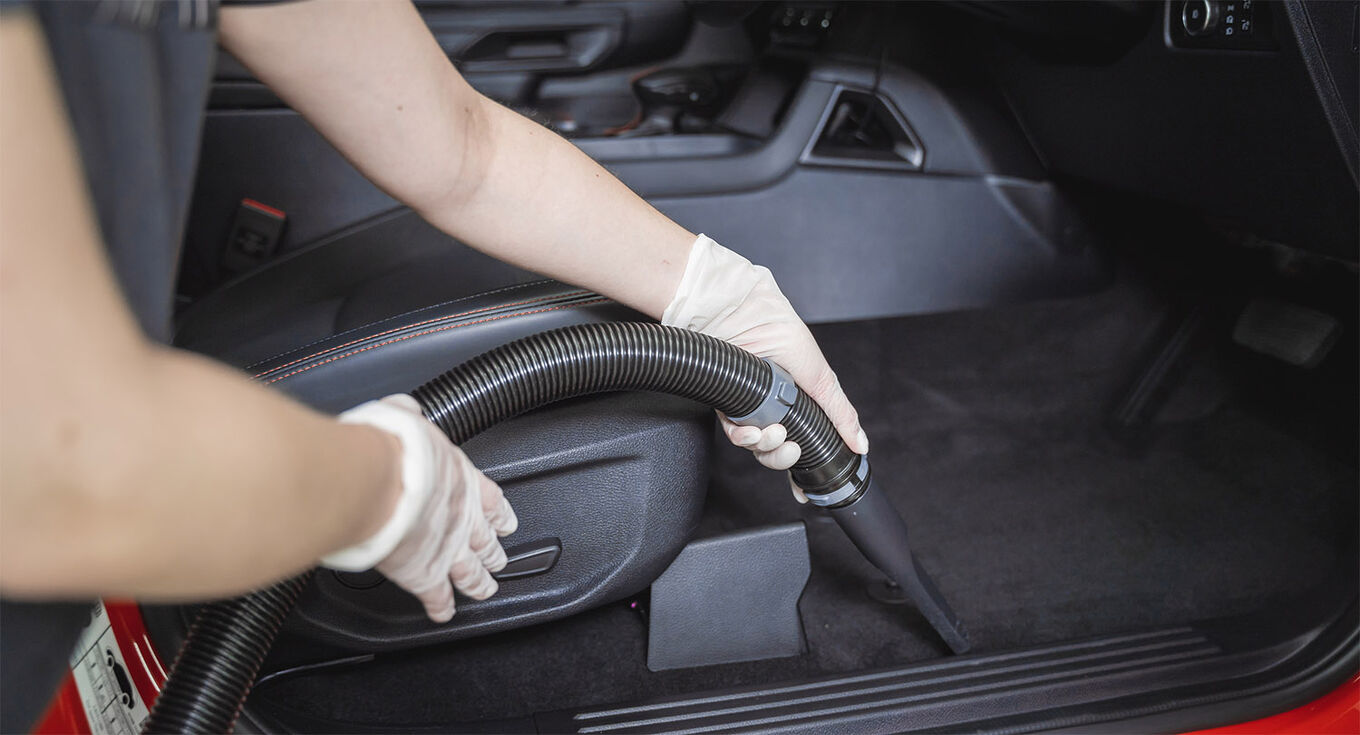 Interior car vacuuming