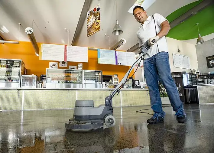 Floor polishing